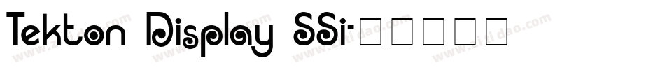 Tekton Display SSi字体转换
